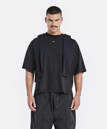 51%（フィフティーワンパーセント）の「Shawl t-shirt - black（Tシャツ/カットソー）」