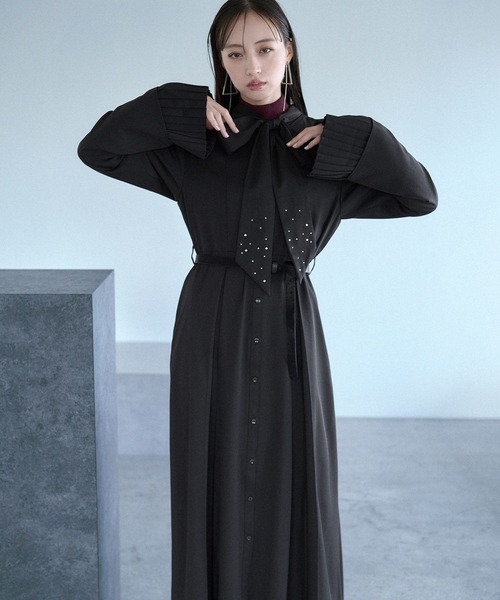 セール】カフスレイヤービジューボウタイワンピース(HARE)（ワンピース