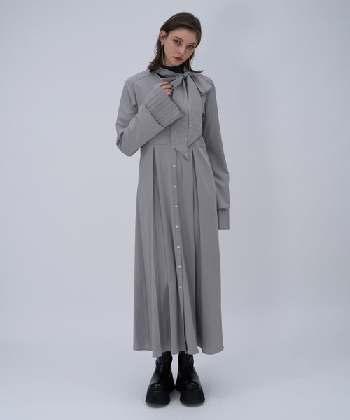 セール】カフスレイヤービジューボウタイワンピース(HARE)（ワンピース