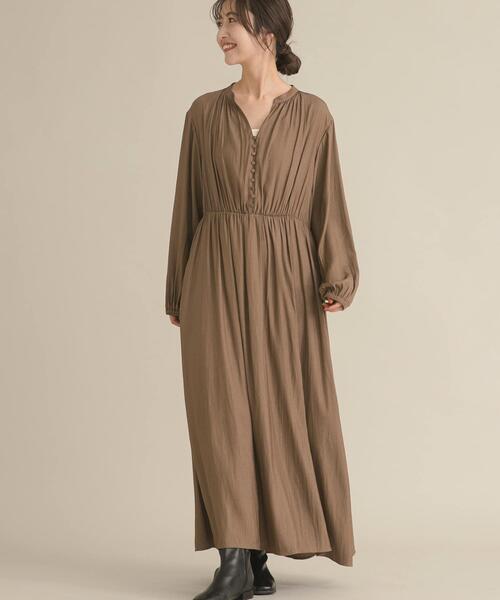 セール】『スタッフ企画』切替ギャザーフレアワンピース（ワンピース