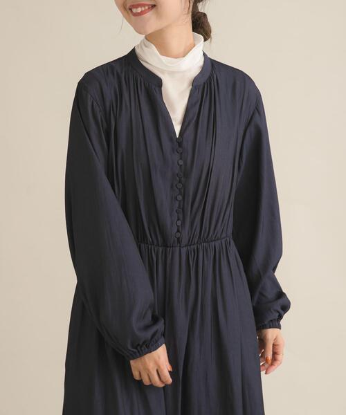 セール】『スタッフ企画』切替ギャザーフレアワンピース（ワンピース