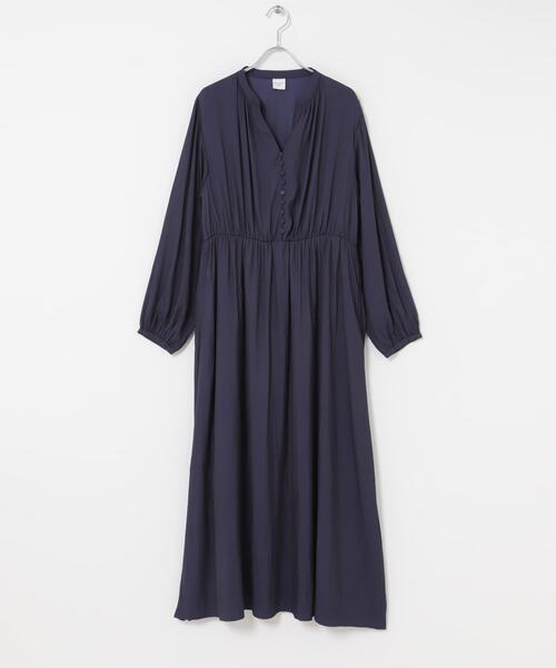 セール】『スタッフ企画』切替ギャザーフレアワンピース（ワンピース