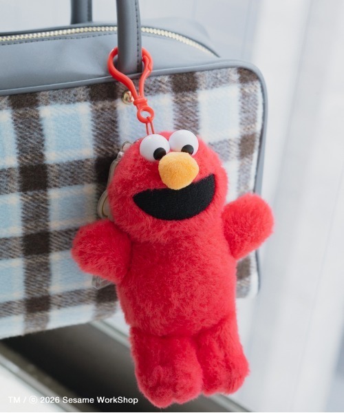 オムロン　エルモ　ぬいぐるみ　非売品　レア リング付きぬいぐるみチャーム エルモ（キーホルダー）｜SESAME STREET