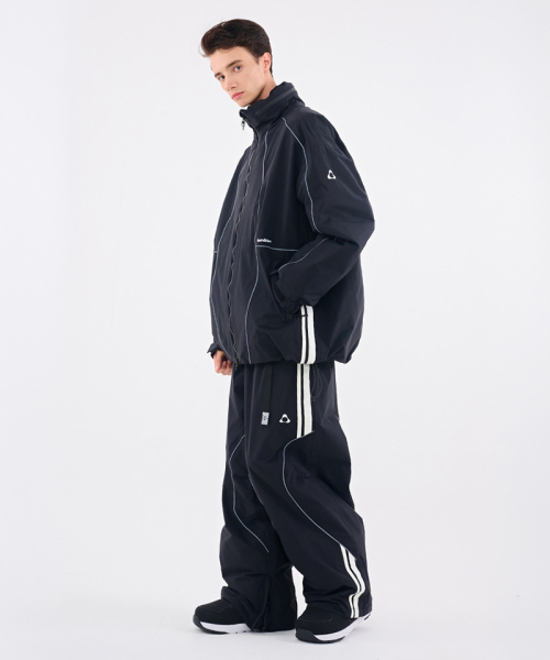 DOLL OUTERWEAR（ドラ アウターウェア）の「[DOLL x DUMDIDUM] 2526 ラリージャケット&パンツセット BLACK 男女共用（セットアップ・レディース・その他・SMALL/MEDIUM/LARGE/X-LARGE）」の5枚目の写真