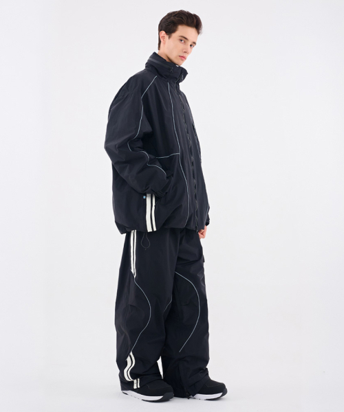 DOLL OUTERWEAR（ドラ アウターウェア）の「[DOLL x DUMDIDUM] 2526 ラリージャケット&パンツセット BLACK 男女共用（セットアップ・レディース・その他・SMALL/MEDIUM/LARGE/X-LARGE）」の6枚目の写真