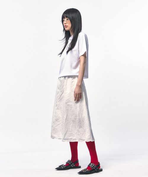 C WEAR BY THE GENIUS(シーウェアバイザジーニアス)の「メンズクロップピケポロシャツホワイト(ポロシャツ・メンズ・その他・LARGE/SMALL/MEDIUM)」の3枚目の写真