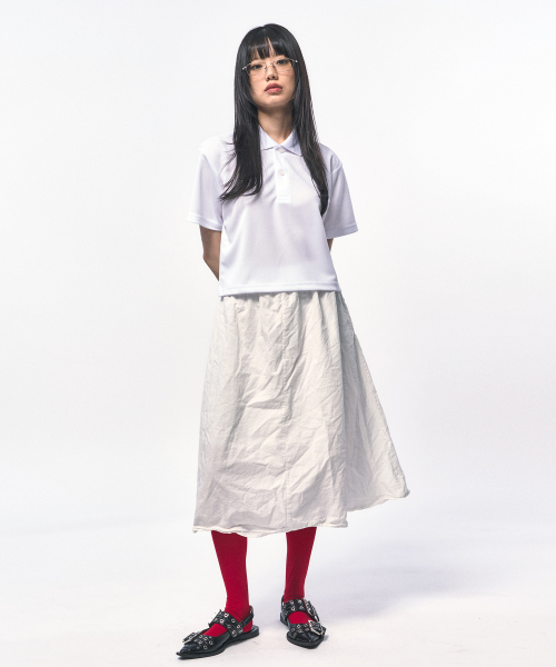 C WEAR BY THE GENIUS(シーウェアバイザジーニアス)の「メンズクロップピケポロシャツホワイト(ポロシャツ・メンズ・その他・LARGE/SMALL/MEDIUM)」の5枚目の写真