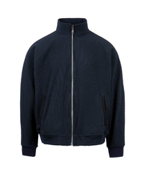 BLACK MAMBA（ブラックマンバ）の「Meta Ribbed Track Jacket (Navy)（ナイロンジャケット）」