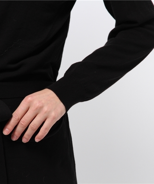 OUTLET（アウトレット）の「【Sheta】ロングニットローブ（カーディガン/ボレロ・レディース・ベージュ/ブラック・FREE）」の7枚目の写真