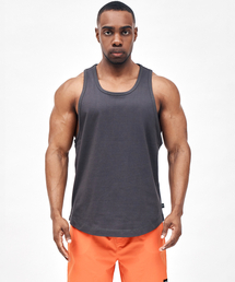 BLACK MAMBA（ブラックマンバ）の「BLACKMAMBA フィットネスノースリーブ (チャコール)（Tシャツ/カットソー）」