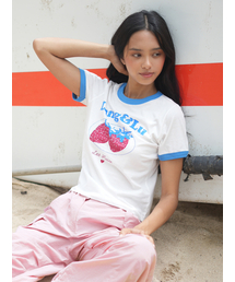 ストロベリーTシャツ(ストロベリー)_ホワイト