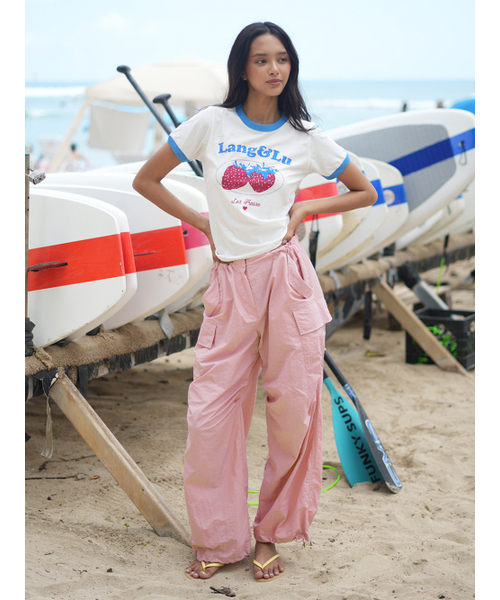 LANGNLU(ラングアンドルー)の「ストロベリーTシャツ(ストロベリー)_ホワイト(Tシャツ/カットソー・レディース・ホワイト・FREE)」の3枚目の写真