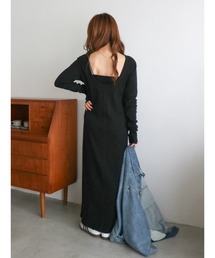 Ungrid | バックオープンテレコカットワンピース(ワンピース)