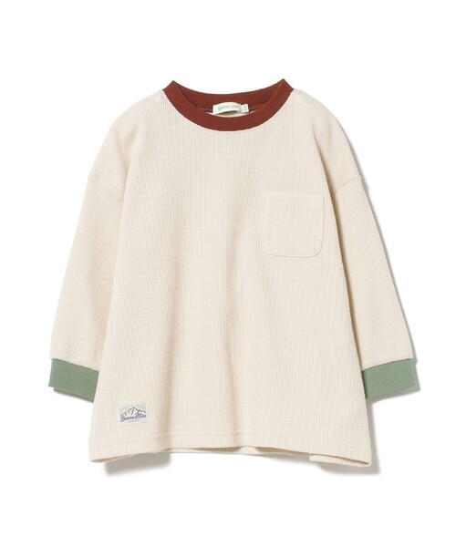 BEAMS mini(ビームスミニ)の「ワッフル Tシャツ 2026SS(90~140cm)(Tシャツ/カットソー・キッズ・ホワイト系その他5/ネイビー・90/100/110/120/140/130)」の2枚目の写真