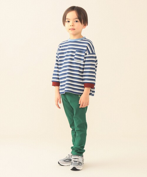 BEAMS mini(ビームスミニ)の「ワッフル Tシャツ 2026SS(90~140cm)(Tシャツ/カットソー・キッズ・ホワイト系その他5/ネイビー・90/100/110/120/140/130)」の5枚目の写真