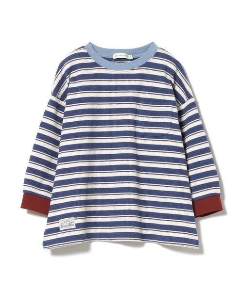 BEAMS mini(ビームスミニ)の「ワッフル Tシャツ 2026SS(90~140cm)(Tシャツ/カットソー・キッズ・ホワイト系その他5/ネイビー・90/100/110/120/140/130)」の8枚目の写真
