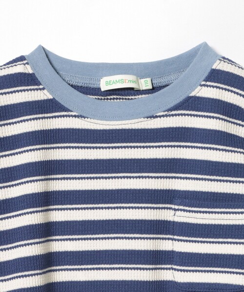 BEAMS mini(ビームスミニ)の「ワッフル Tシャツ 2026SS(90~140cm)(Tシャツ/カットソー・キッズ・ホワイト系その他5/ネイビー・90/100/110/120/140/130)」の9枚目の写真