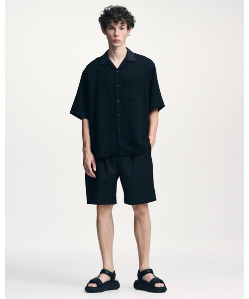 SOPHNET.(ソフネット)の「LINEN MESH S/S SHIRT(シャツ/ブラウス・メンズ・オフホワイト/ブラック・3/2/4/1/5)」の7枚目の写真