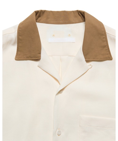 SOPHNET.(ソフネット)の「LINEN MESH S/S SHIRT(シャツ/ブラウス・メンズ・オフホワイト/ブラック・3/2/4/1/5)」の9枚目の写真