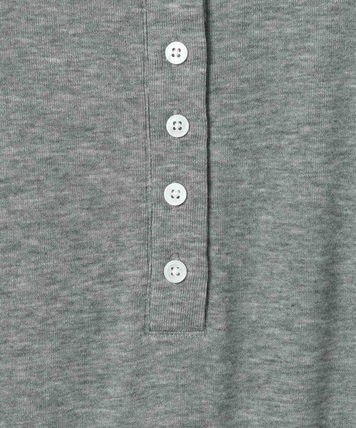 JEANASIS（ジーナシス）の「シルキータッチヘンリーLS TEE/637539（Tシャツ/カットソー・レディース・オフホワイト/グレー/ブラック・FREE）」の12枚目の写真