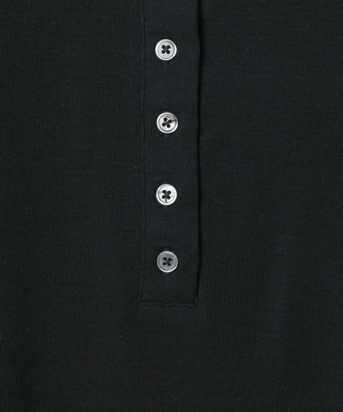 JEANASIS（ジーナシス）の「シルキータッチヘンリーLS TEE/637539（Tシャツ/カットソー・レディース・オフホワイト/グレー/ブラック・FREE）」の10枚目の写真