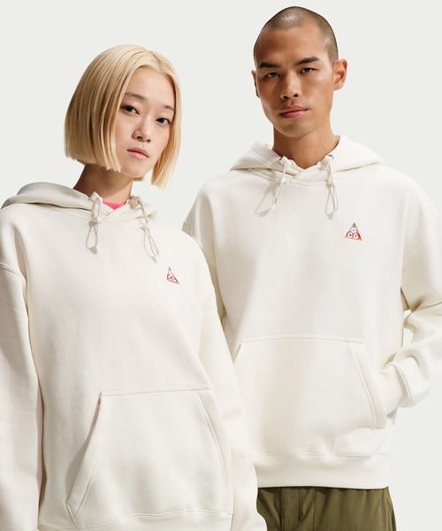 NIKE ACG(ナイキエィシージー)の「NIKE AS U ACG TUFF CNY FLC HD PO / ナイキ ACG TUFF CNY フリースプルオーバー L/S フーディ GC 【SP】(パーカー・メンズ・アイボリー・XXL/XL/L/M/S)」の2枚目の写真