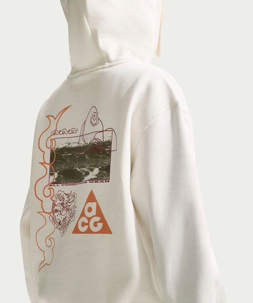 NIKE ACG(ナイキエィシージー)の「NIKE AS U ACG TUFF CNY FLC HD PO / ナイキ ACG TUFF CNY フリースプルオーバー L/S フーディ GC 【SP】(パーカー・メンズ・アイボリー・XXL/XL/L/M/S)」の8枚目の写真