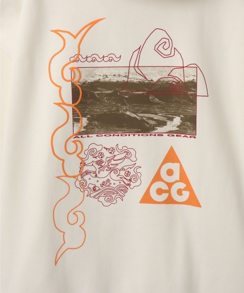 NIKE ACG(ナイキエィシージー)の「NIKE AS U ACG TUFF CNY FLC HD PO / ナイキ ACG TUFF CNY フリースプルオーバー L/S フーディ GC 【SP】(パーカー・メンズ・アイボリー・XXL/XL/L/M/S)」の7枚目の写真