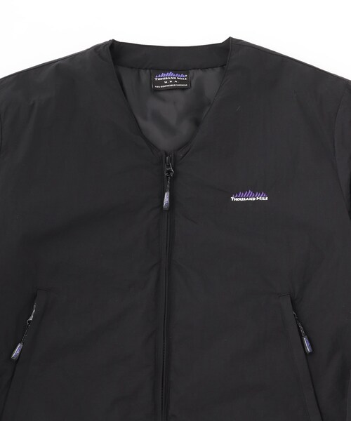 THOUSAND MILE(サウザンドマイル)の「THOUSAND MILE(サウザンドマイル)PADDED ZIP CARDIGAN|カーディガン(ブルゾン・メンズ・ブラック・91/92/94)」の4枚目の写真