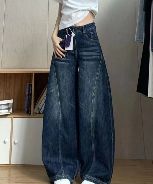 REBALANCE(リバランス)の「ワイドデニムパンツ(デニムパンツ・レディース・A・LARGE/MEDIUM)」の3枚目の写真