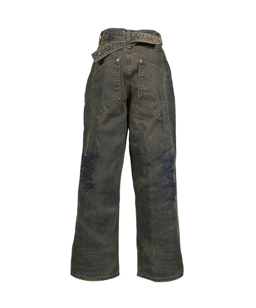 Jaded London(ジェイデッドロンドン)の「CINCH BACK XL COLOSSUS(デニムパンツ・レディース・ブルー系その他・26/28)」の2枚目の写真