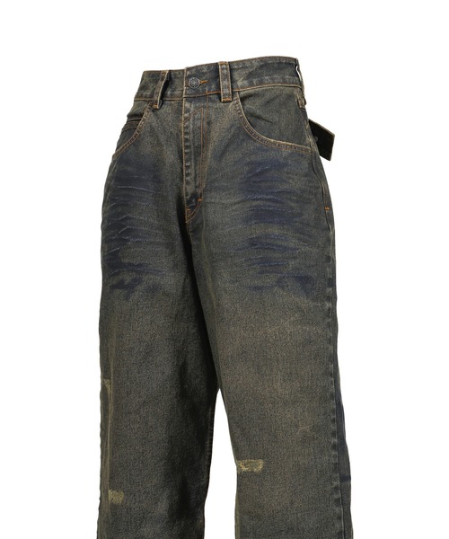 Jaded London(ジェイデッドロンドン)の「CINCH BACK XL COLOSSUS(デニムパンツ・レディース・ブルー系その他・26/28)」の4枚目の写真