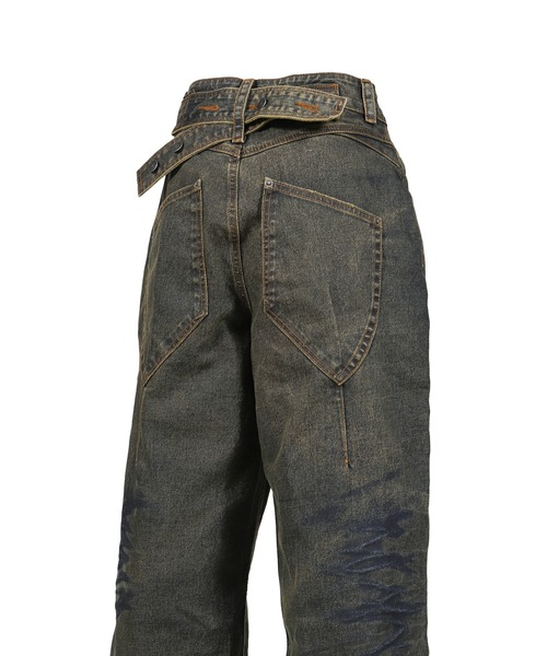 Jaded London(ジェイデッドロンドン)の「CINCH BACK XL COLOSSUS(デニムパンツ・レディース・ブルー系その他・26/28)」の5枚目の写真