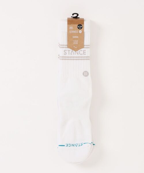 STANCE(スタンス)の「【STANCE/スタンス】VITAL 3 PACK CREW / ギフトにも最適! 3Pパックソックス(3足組)(ソックス/靴下・メンズ・ホワイト・LARGE)」の4枚目の写真