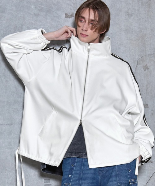 SERACE】Loose drape side cord track jacket / ルーズドレープサイド
