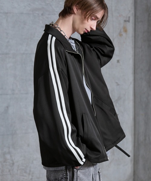 SERACE（セラス）の「【SERACE】Loose drape side cord track jacket / ルーズドレープサイドコードトラックジャケット（ブルゾン・メンズ・ホワイト/チャコールグレー/ブラック・S/L/M）」の8枚目の写真
