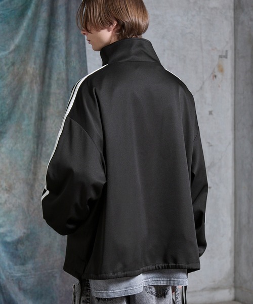 SERACE（セラス）の「【SERACE】Loose drape side cord track jacket / ルーズドレープサイドコードトラックジャケット（ブルゾン・メンズ・ホワイト/チャコールグレー/ブラック・S/L/M）」の10枚目の写真