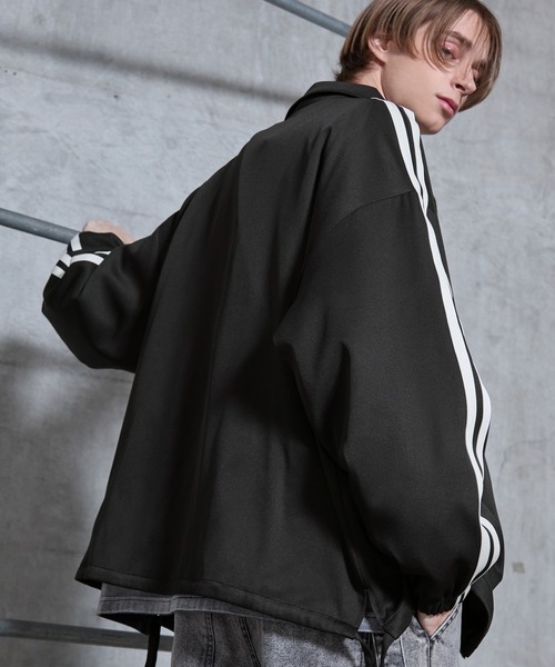 SERACE（セラス）の「【SERACE】Loose drape side cord track jacket / ルーズドレープサイドコードトラックジャケット（ブルゾン・メンズ・ホワイト/チャコールグレー/ブラック・S/L/M）」の12枚目の写真