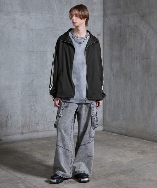 SERACE（セラス）の「【SERACE】Loose drape side cord track jacket / ルーズドレープサイドコードトラックジャケット（ブルゾン・メンズ・ホワイト/チャコールグレー/ブラック・S/L/M）」の16枚目の写真