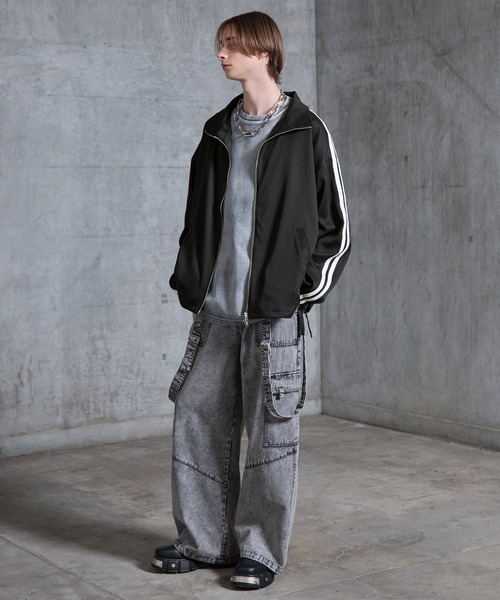 SERACE（セラス）の「【SERACE】Loose drape side cord track jacket / ルーズドレープサイドコードトラックジャケット（ブルゾン・メンズ・ホワイト/チャコールグレー/ブラック・S/L/M）」の17枚目の写真