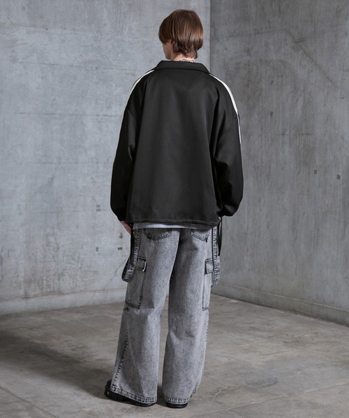 SERACE（セラス）の「【SERACE】Loose drape side cord track jacket / ルーズドレープサイドコードトラックジャケット（ブルゾン・メンズ・ホワイト/チャコールグレー/ブラック・S/L/M）」の18枚目の写真