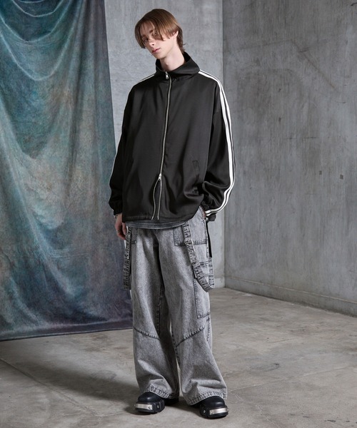 SERACE（セラス）の「【SERACE】Loose drape side cord track jacket / ルーズドレープサイドコードトラックジャケット（ブルゾン・メンズ・ホワイト/チャコールグレー/ブラック・S/L/M）」の21枚目の写真