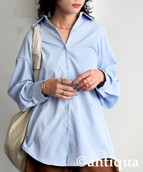 antiqua(アンティカ)の「2点セット シャツ ベスト(シャツ/ブラウス・レディース・ブラック/グレー・ONESIZE)」の20枚目の写真