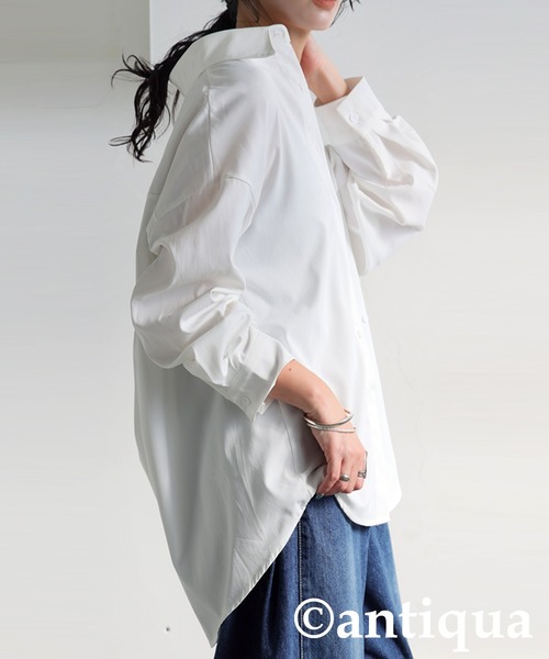 antiqua(アンティカ)の「2点セット シャツ ベスト(シャツ/ブラウス・レディース・ブラック/グレー・ONESIZE)」の22枚目の写真