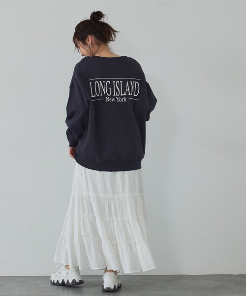 abahouse mavie（アバハウスマヴィ）の「【ペチ付き】ティアードスカート/春服/夏服/マキシ/レイヤード（スカート・レディース・チャコールグレー/ホワイト・フリー）」の17枚目の写真