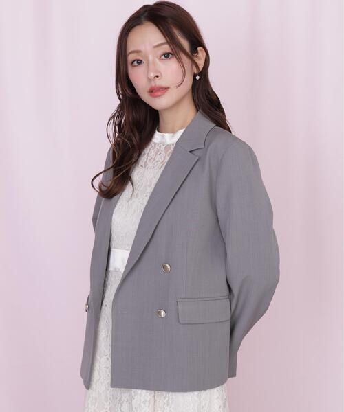 JILL by JILL STUART(ジルバイジルスチュアート)の「<セットアップ対応>ベーシックツイルジャケット(テーラードジャケット・レディース・ベージュ/ネイビー/グレー・MEDIUM/SMALL)」の22枚目の写真
