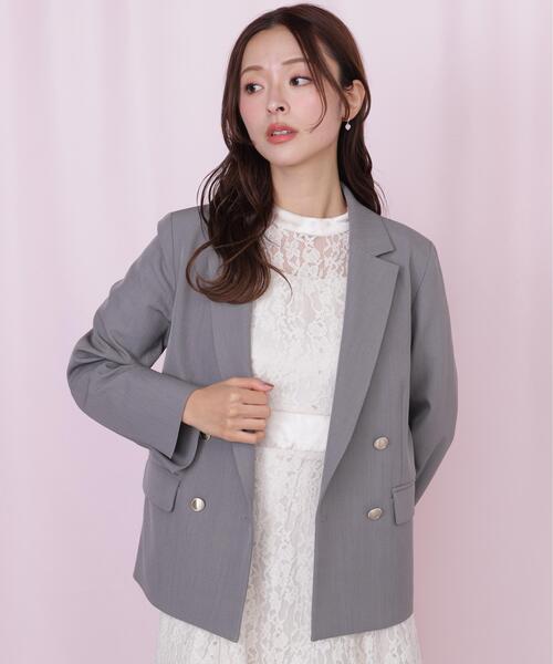 JILL by JILL STUART(ジルバイジルスチュアート)の「<セットアップ対応>ベーシックツイルジャケット(テーラードジャケット・レディース・ベージュ/ネイビー/グレー・MEDIUM/SMALL)」の21枚目の写真