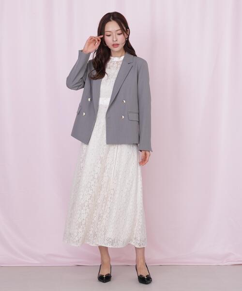 JILL by JILL STUART(ジルバイジルスチュアート)の「<セットアップ対応>ベーシックツイルジャケット(テーラードジャケット・レディース・ベージュ/ネイビー/グレー・MEDIUM/SMALL)」の18枚目の写真