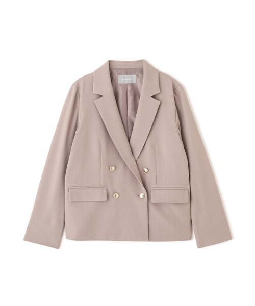 JILL by JILL STUART（ジルバイジルスチュアート）の「＜セットアップ対応＞ベーシックツイルジャケット（テーラードジャケット・レディース・ベージュ/ネイビー/グレー・MEDIUM/SMALL）」の7枚目の写真