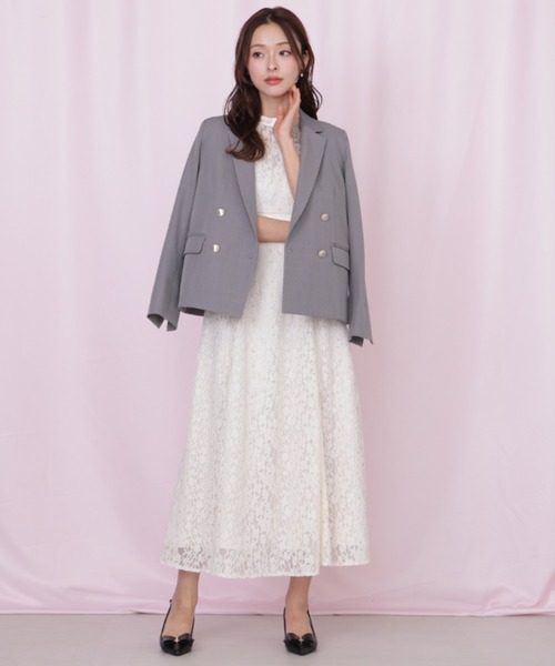 JILL by JILL STUART（ジルバイジルスチュアート）の「＜セットアップ対応＞ベーシックツイルジャケット（テーラードジャケット・レディース・ベージュ/ネイビー/グレー・MEDIUM/SMALL）」の22枚目の写真